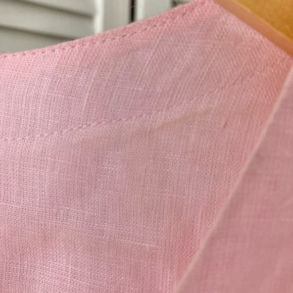 Ivy Jane Sister Mary Light Pink Linen Embroidered Dress - Picture 5 of 9